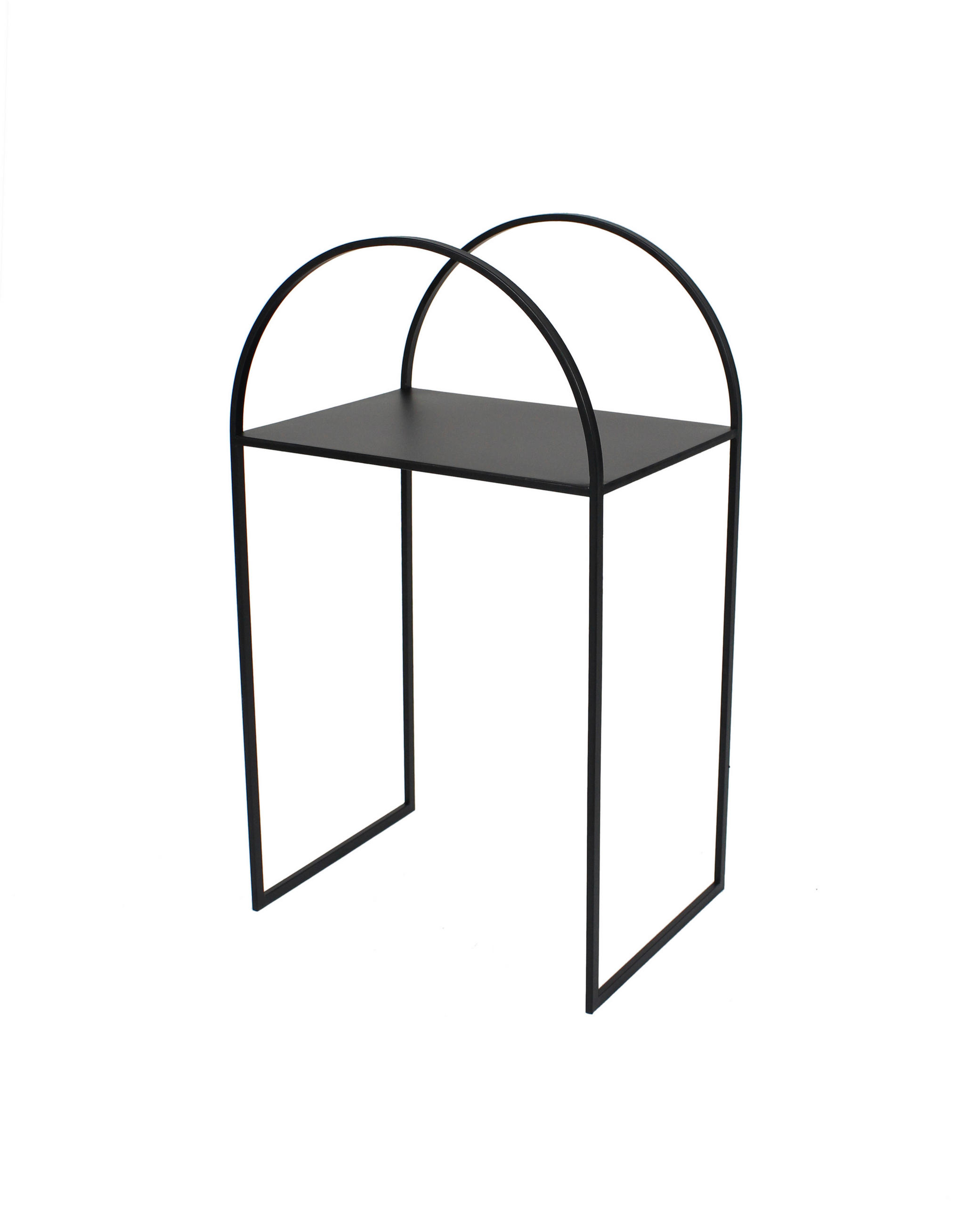 BEISTELLTISCH Schwarz rechteckig  - Schwarz, Basics, Metall (40/70/30cm) - Ambia Home