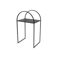 BEISTELLTISCH Schwarz rechteckig  - Schwarz, Basics, Metall (40/70/30cm) - Ambia Home