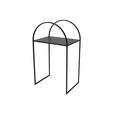 BEISTELLTISCH Schwarz rechteckig  - Schwarz, Basics, Metall (40/70/30cm) - Ambia Home