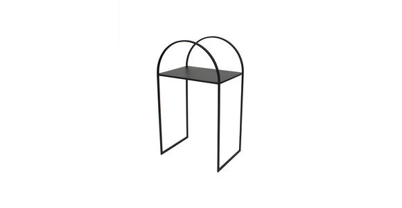 BEISTELLTISCH Schwarz rechteckig  - Schwarz, Basics, Metall (40/70/30cm) - Ambia Home