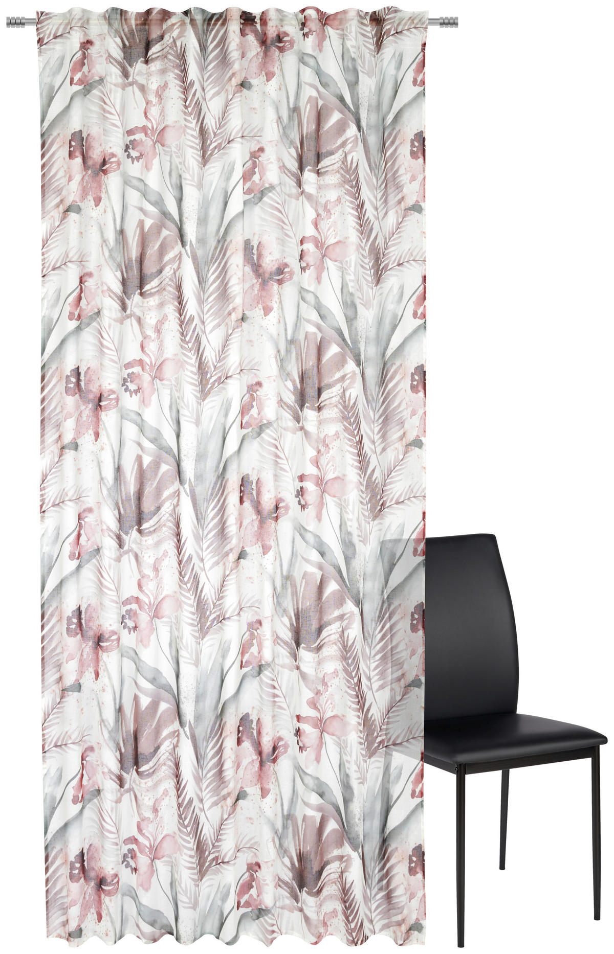 FERTIGVORHANG halbtransparent  - Aubergine, Konventionell, Textil (140/245cm) - Esposa