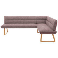 ECKBANK 237/162 cm  in Altrosa  - Eichefarben/Altrosa, Design, Holz/Textil (237/162cm) - Koinor