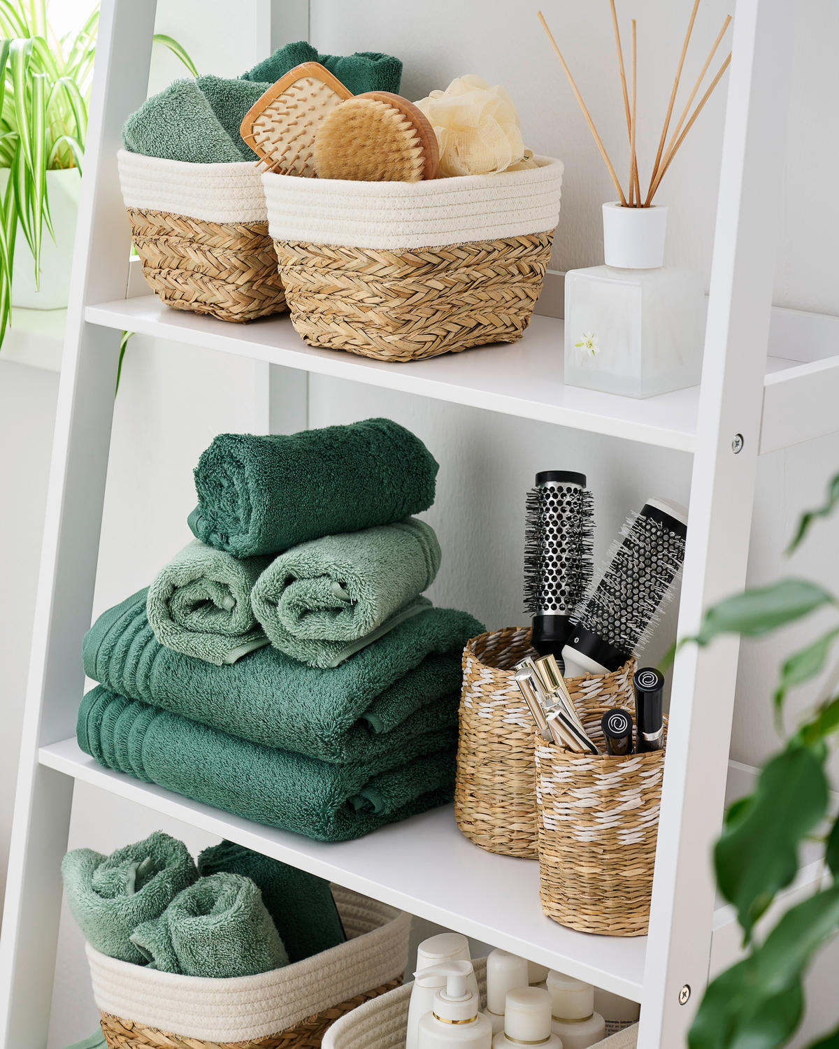 RUČNÍK PRO HOSTY, 30/50 cm, světle zelená - světle zelená, Konvenční, textil (30/50cm) - Vossen