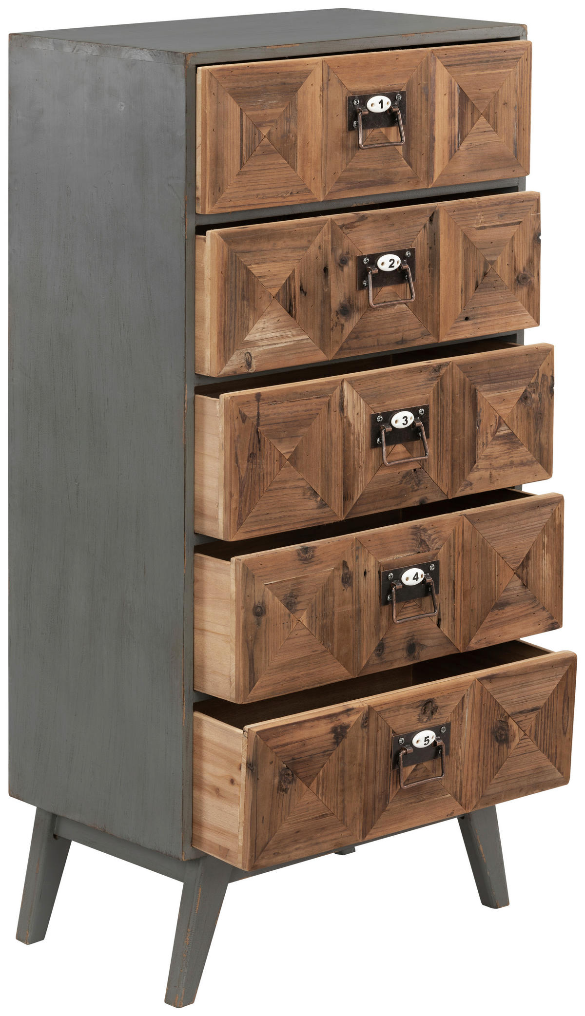 KOMMODE  in 54/113/33.5 cm  - Schwarz/Naturfarben, KONVENTIONELL, Holz/Metall (54/113/33.5cm) - Livetastic