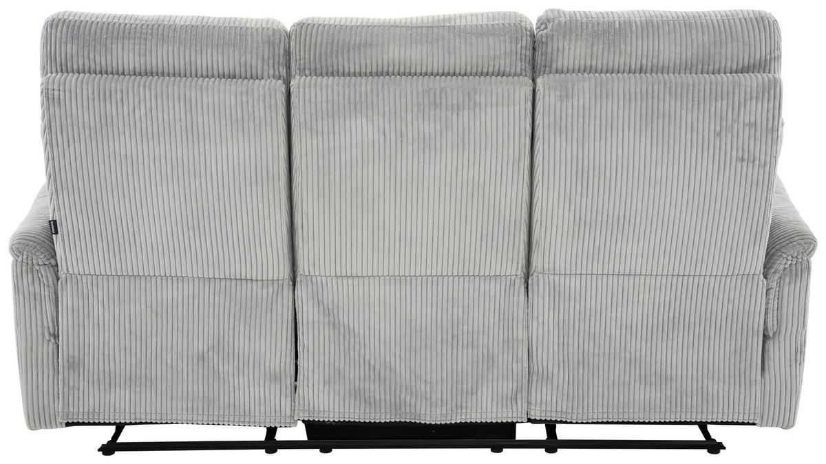 3-SITS SOFFA i manchester ljusgrå  - ljusgrå/svart, Design, metall/textil (184/108/89cm) - Livetastic