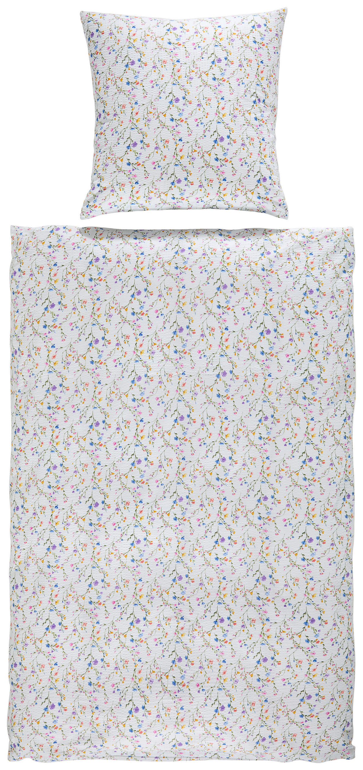 BETTWÄSCHE TANGO Seersucker 135/200 cm  - Multicolor/Weiß, Design, Textil (135/200cm) - Janine