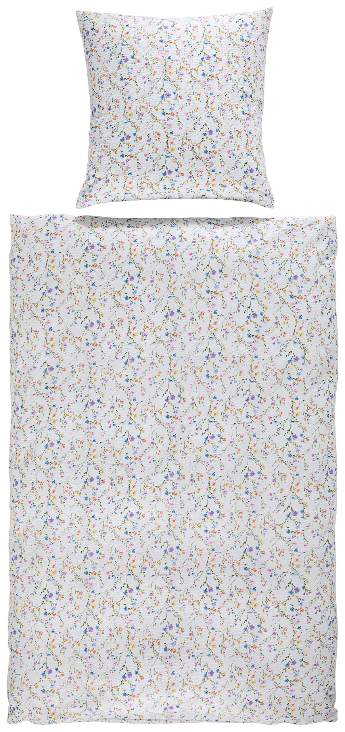 BETTWÄSCHE TANGO Seersucker 135/200 cm  - Multicolor/Weiß, Design, Textil (135/200cm) - Janine