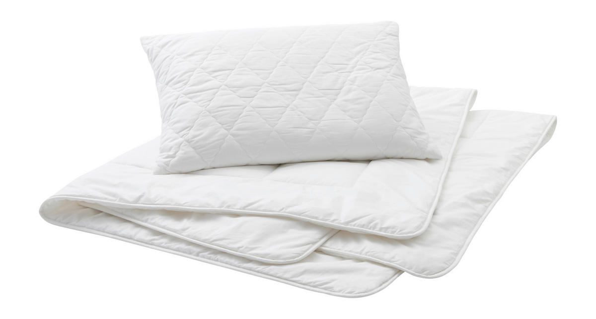 GANZJAHRESDUVET 160/210 cm BAMBOO  - Weiss, Basics, Textil (160/210cm) - Billerbeck