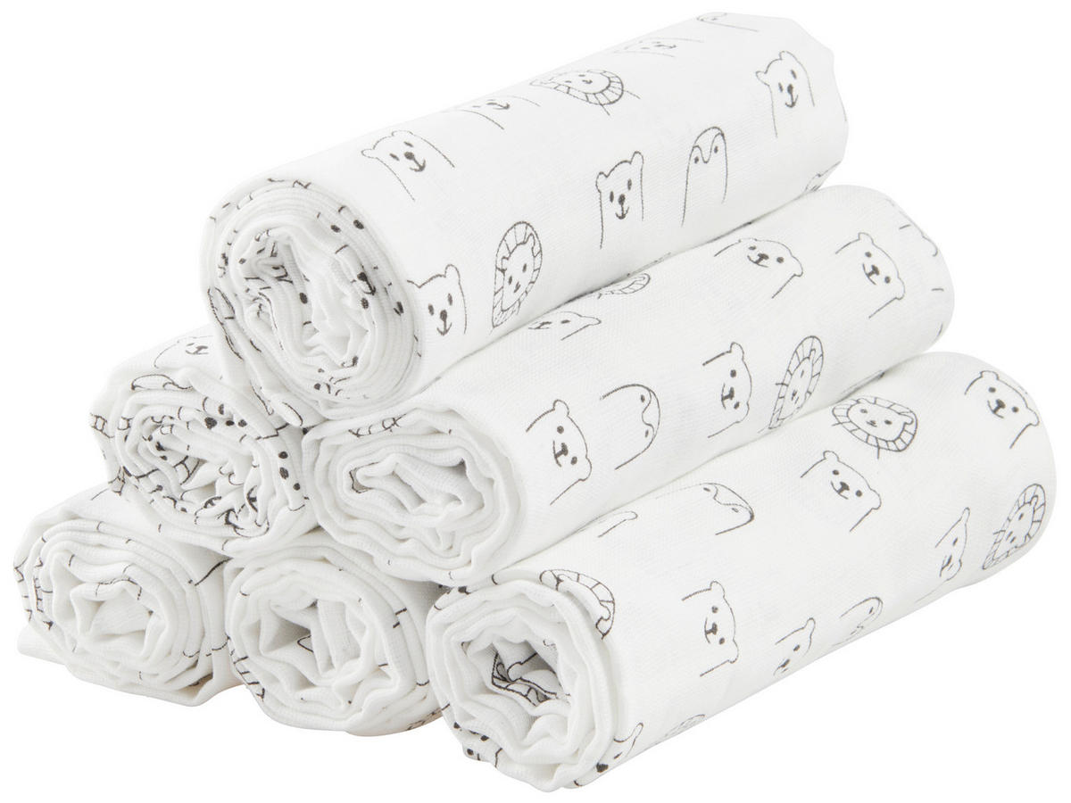 TEXTILPELENKA 6 részes  - színes, Basics, textil (80/80cm) - My Baby Lou