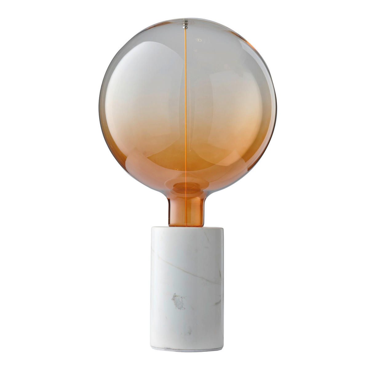 TISCHLEUCHTE 8/13 cm   - Weiß, Basics, Stein (8/13cm) - Osram
