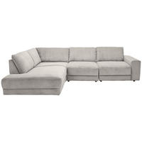 ECKSOFA 242/316 cm Niels Andersson in Feincord Hellgrau  242/316 cm  - Hellgrau/Schwarz, Design, Kunststoff/Textil (242/316cm) - Niels Andersson