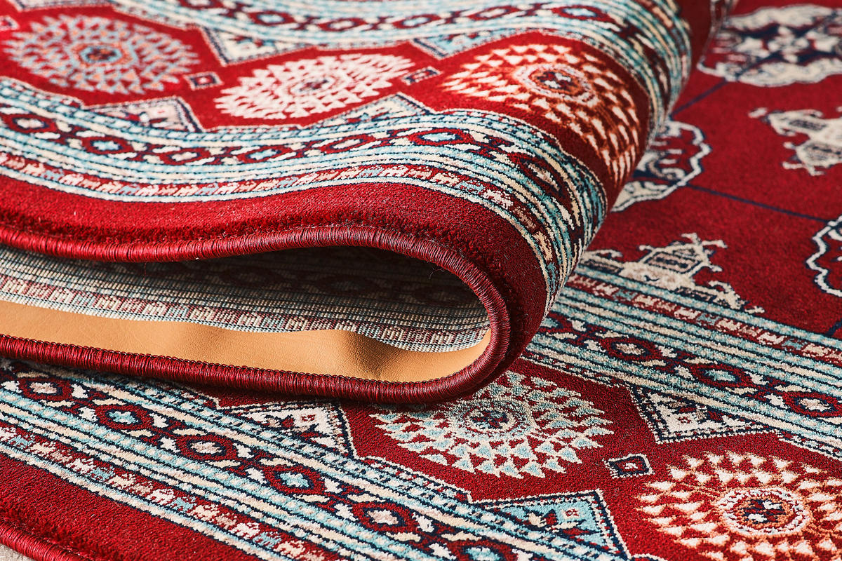 VINTAGE-TEPPICH 160/230 cm Semerkand Dunkelrot  - Dunkelrot, LIFESTYLE, Textil (160/230cm)