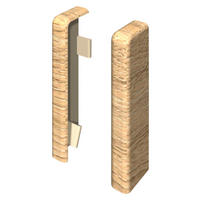 SOCKELLEISTENENDSTÜCK Braun, Eichefarben  - Eichefarben/Braun, Basics, Kunststoff (2.2/2.2/5.9cm) - Egger Holzwerkstoffe