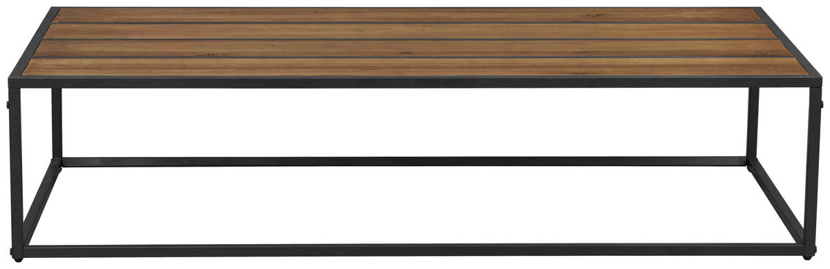 KONFERENČNÍ STOLEK, přírodní barvy, černá, dřevo, kov, 115/27/60 cm - černá/přírodní barvy, Konvenční, kov/dřevo (115/27/60cm) - Livetastic