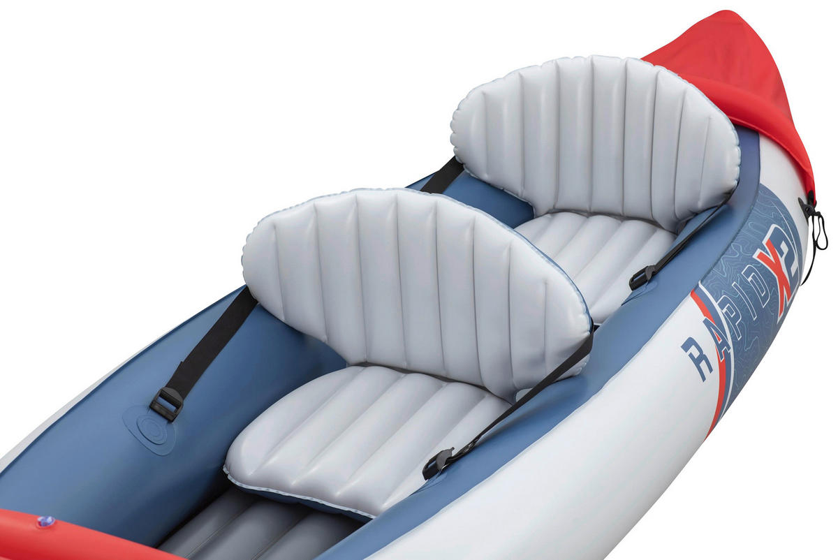 KAJAK 65052 VENTURA KAYAK  - Rot/Grau, KONVENTIONELL, Kunststoff/Metall (132/100cm) - Bestway