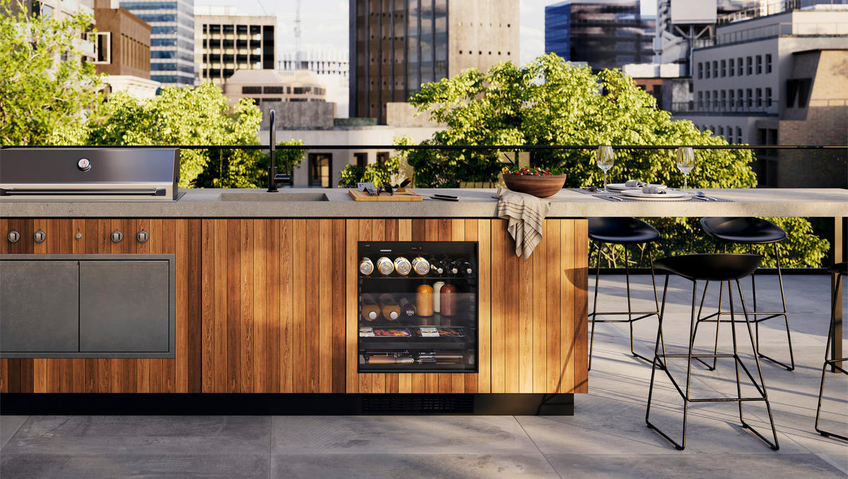 KÜHLSCHRANK 59,7/81,9/56,4 cm UORPR366I-20 Outdoor - Unterbaukühlschrank  - Anthrazit, Basics, Glas/Metall (59,7/81,9/56,4cm) - Liebherr