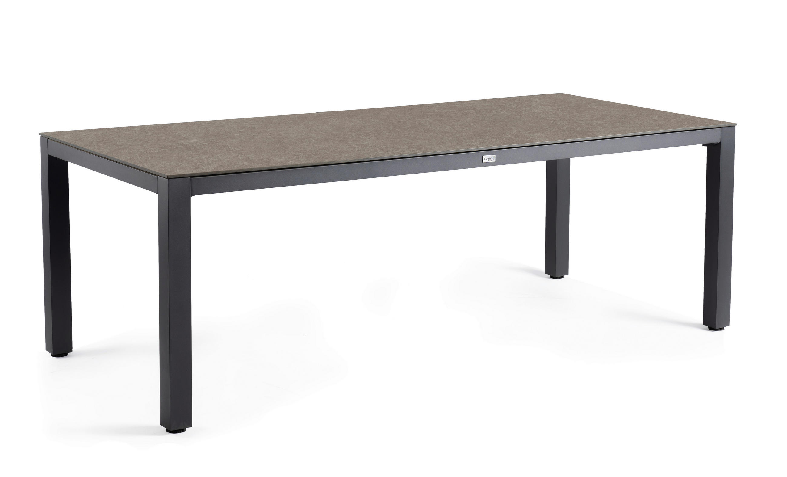 GARTENTISCH Metall, Kunststoff Anthrazit, Grau rechteckig  - Anthrazit/Grau, Basics, Kunststoff/Metall (240/100/75cm) - Tierra Outdoor