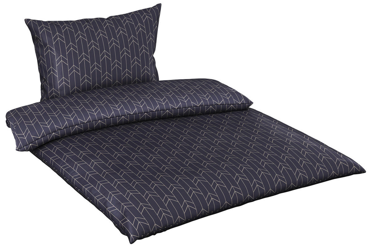 POSTELJINA SATIN 140/200 cm saten plava  - plava, Dizajnerski, tekstil (140/200cm) - Novel