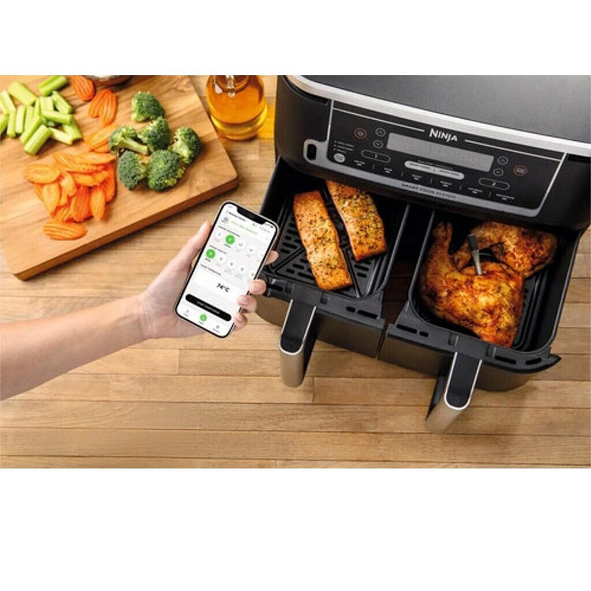 BRATENTHERMOMETER NINJA Pro Chef  - Hellgrau/Schwarz, Basics, Metall (15,4/4,4/2,2cm)