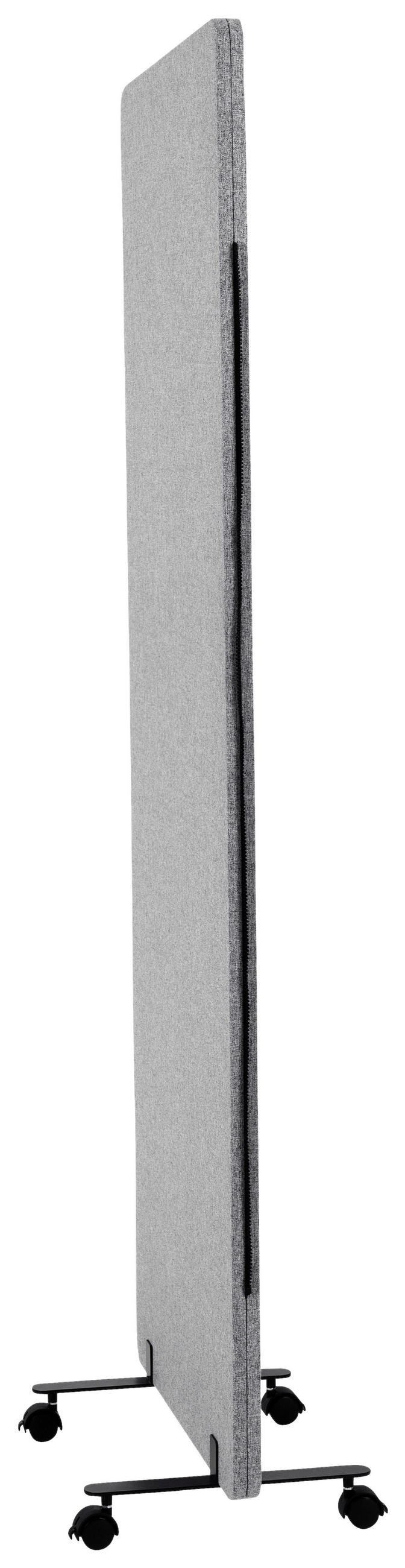MELLANVÄGG  i metall, plast, textil  mörkgrå  - mörkgrå, Basics, metall/textil (60/177/3cm) - MID.YOU