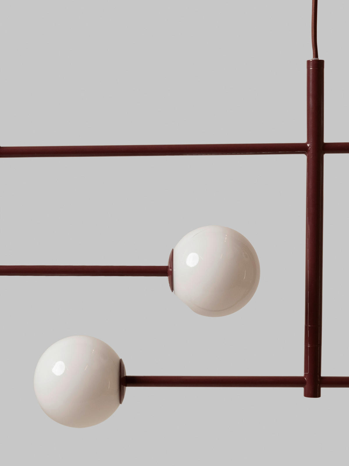 HÄNGELEUCHTE It'saboutRoMi 97/13/218 cm   - Bordeaux, Design, Metall (97/13/218cm) - It's about Romi