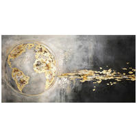 OLEJOMALBA, abstraktní, 140/70 cm  - vícebarevná, Konvenční, kompozitní dřevo/textil (140/70cm) - Monee