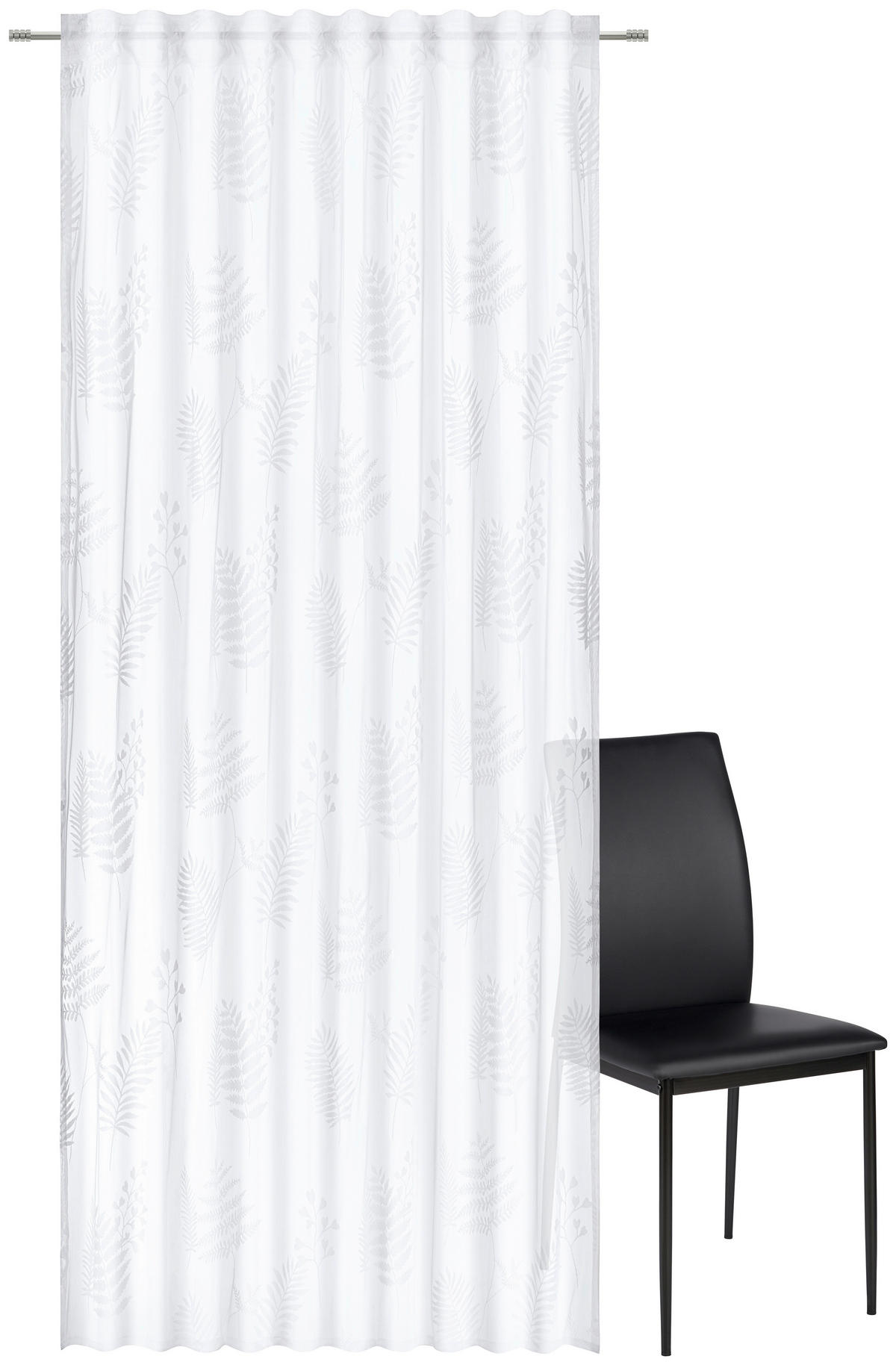FERTIGVORHANG  transparent   140/245 cm  - Weiß, Natur, Textil (140/245cm) - Esposa
