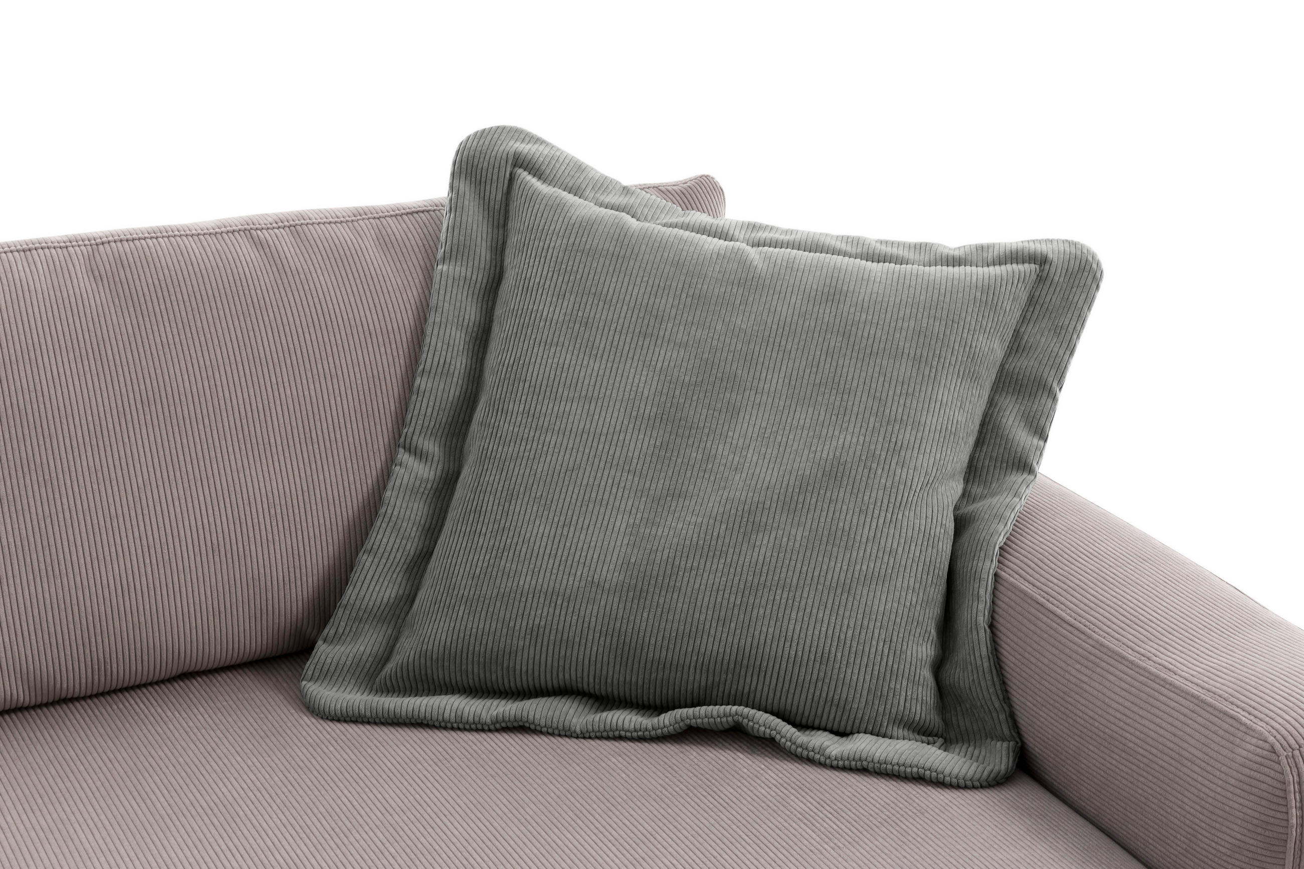 SOFAKISSEN 70/12/70 cm - Dunkelgrau, Modern, Textil (70/12/70cm) - Trendmanufaktur