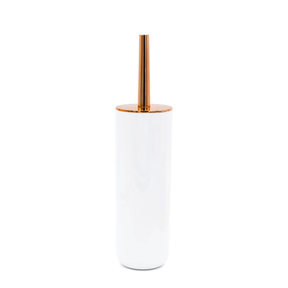 WC-BÜRSTENGARNITUR in Kunststoff  Kunststoff   - Weiß/Kupferfarben, Basics, Kunststoff (9/37,3/9cm) - Sadena