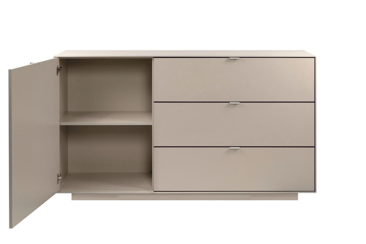 SIDEBOARD  in 160/90/37,5 cm  - Sandfarben, Design, Holzwerkstoff/Kunststoff (160/90/37,5cm) - MID.YOU