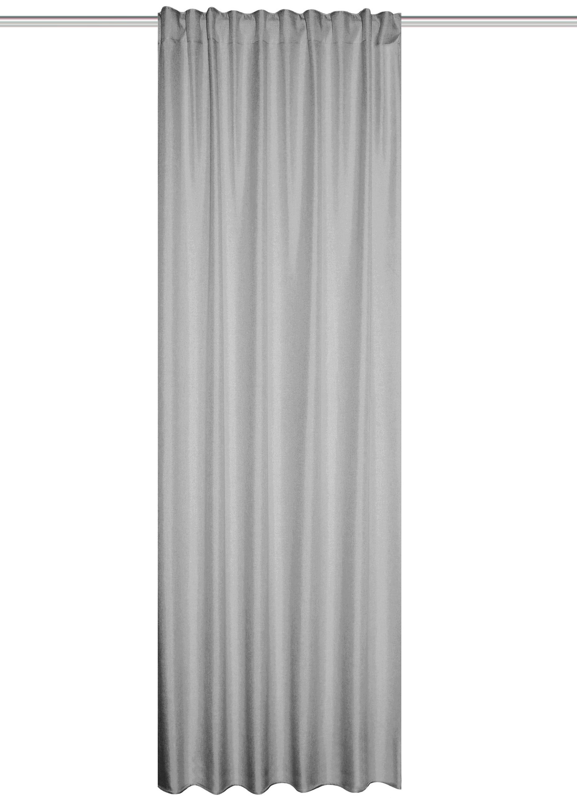 WÄRMESCHUTZVORHANG Verdunkelung 135/145 cm   - Silberfarben, Basics, Textil (135/145cm)