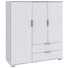 HIGHBOARD  in 130/140/40 cm  - Weiss/Silberfarben, Konventionell, Holzwerkstoff/Kunststoff (130/140/40cm) - Carryhome