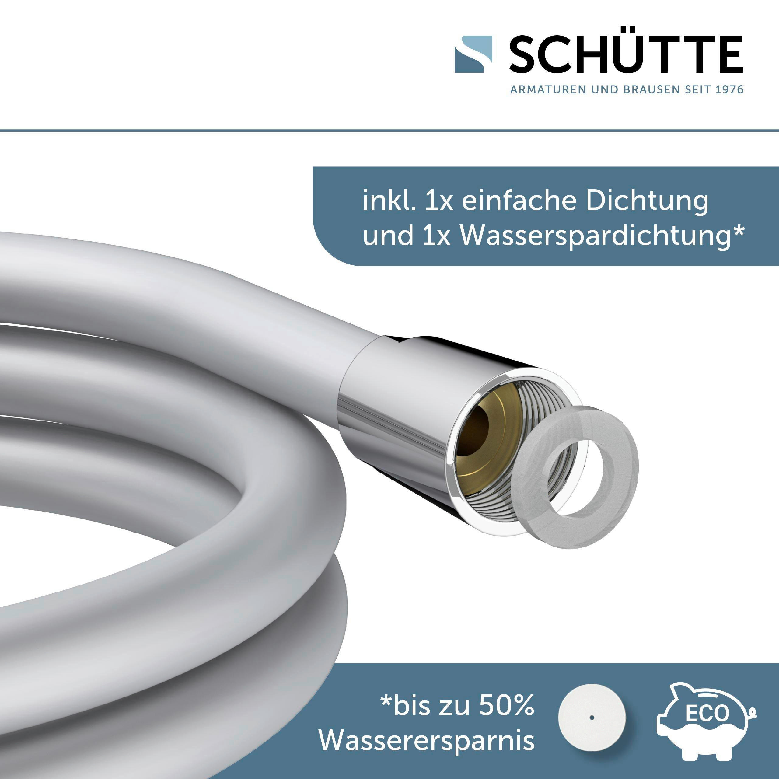 BRAUSESCHLAUCH 63981  - Silberfarben, Basics, Kunststoff (150cm) - Schütte