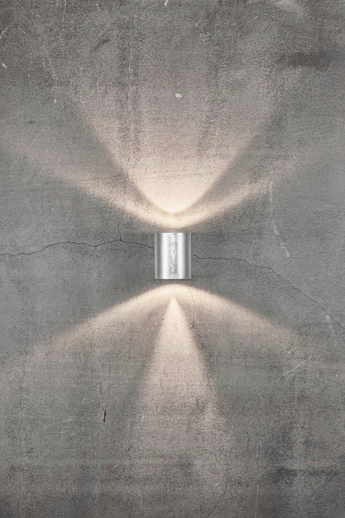 WANDLEUCHTE Canto 10.6/10/8.7 cm  - Zinkfarben, Design, Metall (10.6/10/8.7cm) - Nordlux