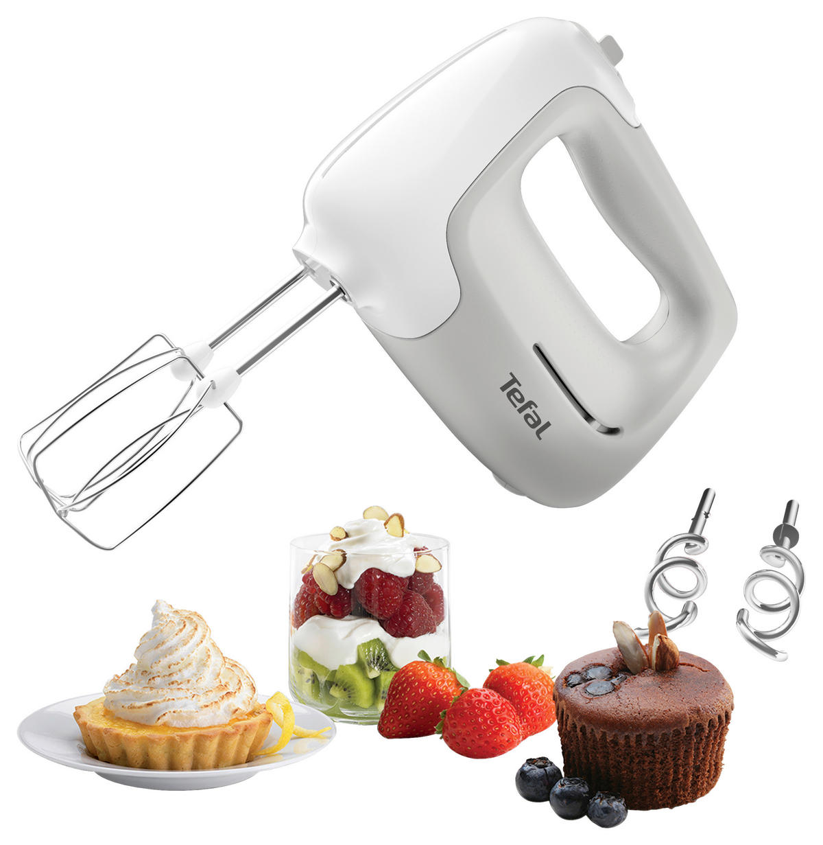HANDMIXER  - Weiß, Basics, Kunststoff (11,4/21,7/21cm) - Tefal