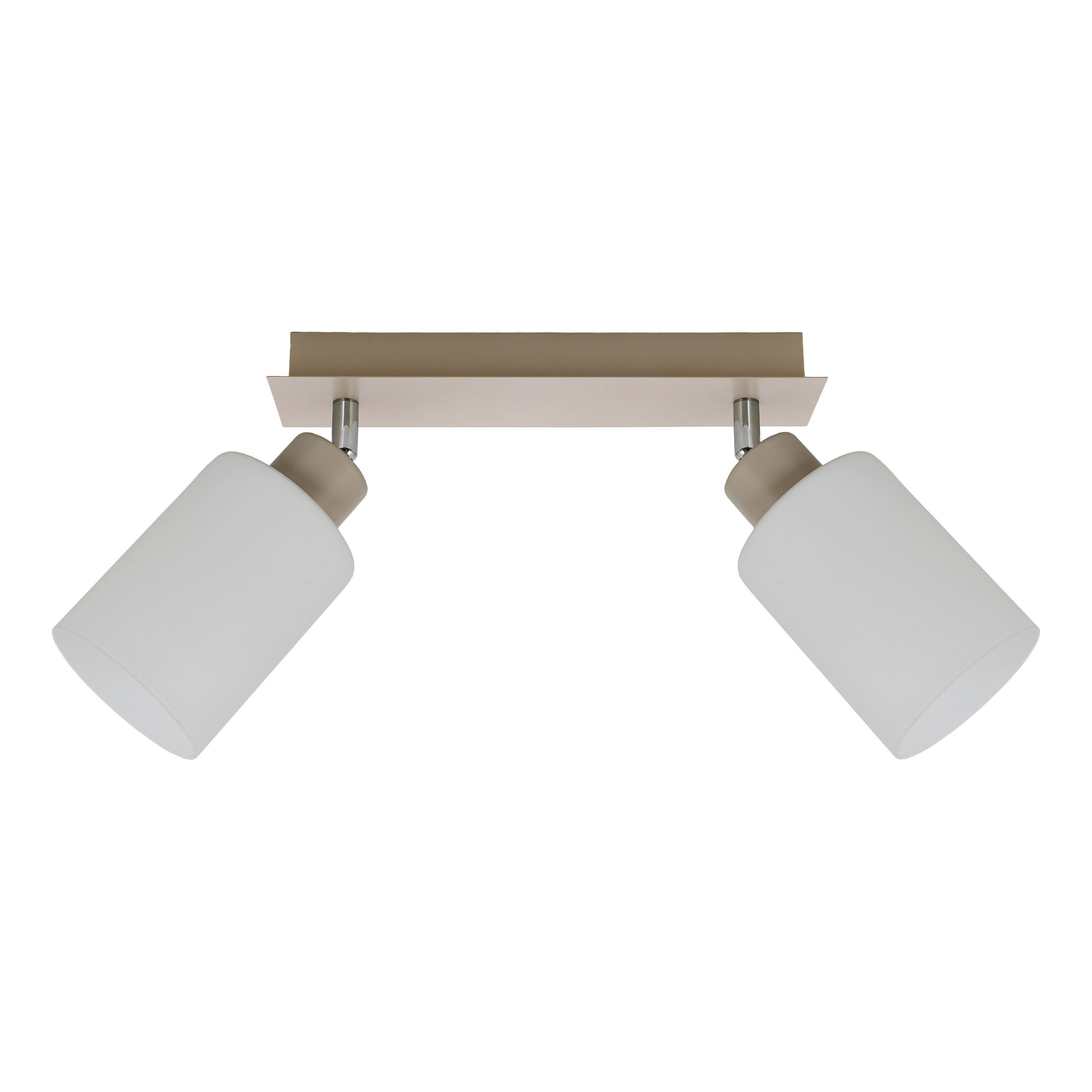 Proiector 27/9/21,5 cm    - opal/nisipiu, Basics, sticlă/metal (27/9/21,5cm) - Novel