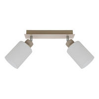 Proiector 27/9/21,5 cm    - opal/nisipiu, Basics, sticlă/metal (27/9/21,5cm) - Novel