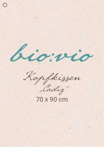 KOPFPOLSTER 70/90 cm  GOTS  - Weiß, Naturmaterialien/Textil (70/90cm) - Bio:Vio