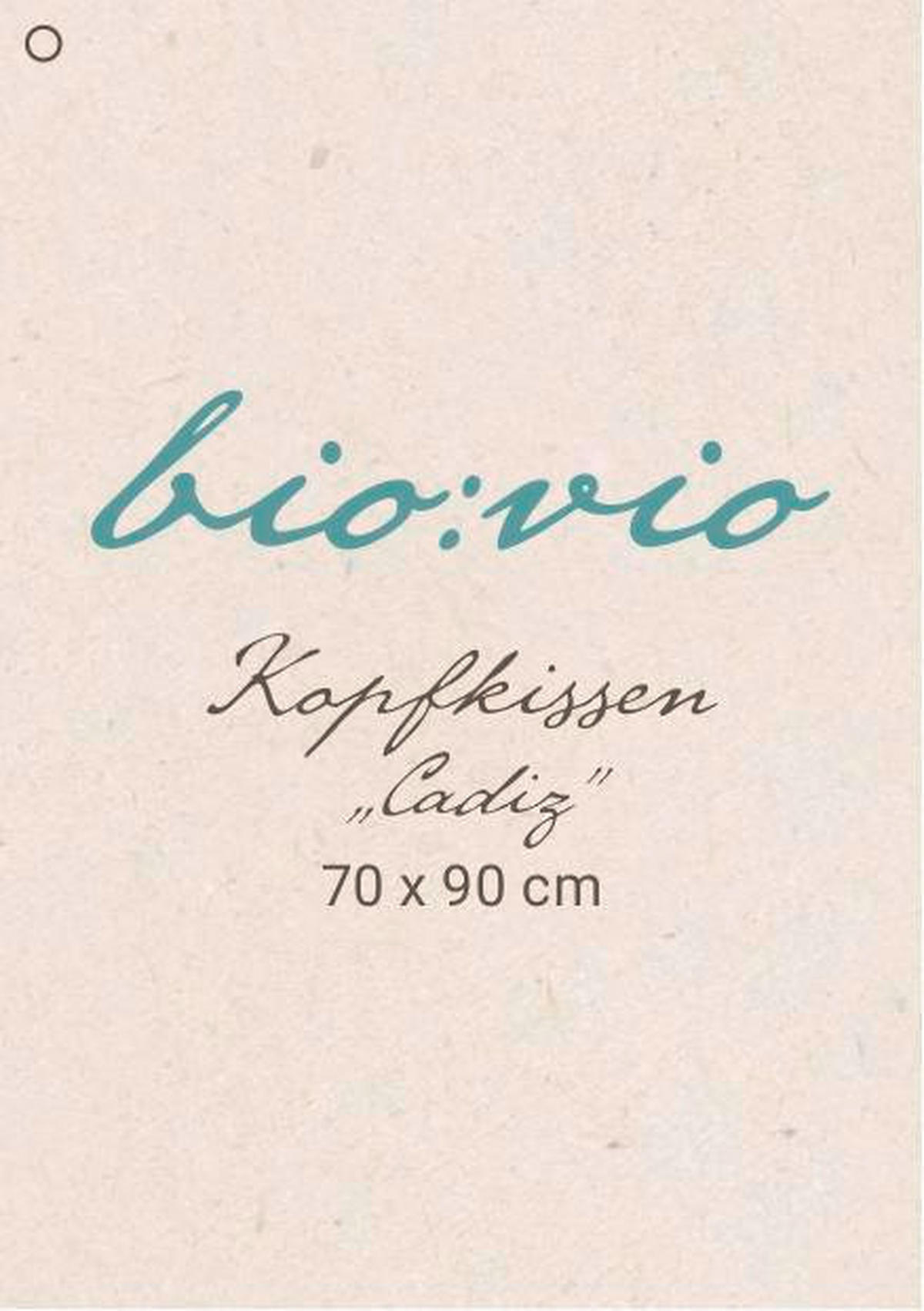 KOPFPOLSTER 70/90 cm  GOTS  - Weiß, Naturmaterialien/Textil (70/90cm) - Bio:Vio