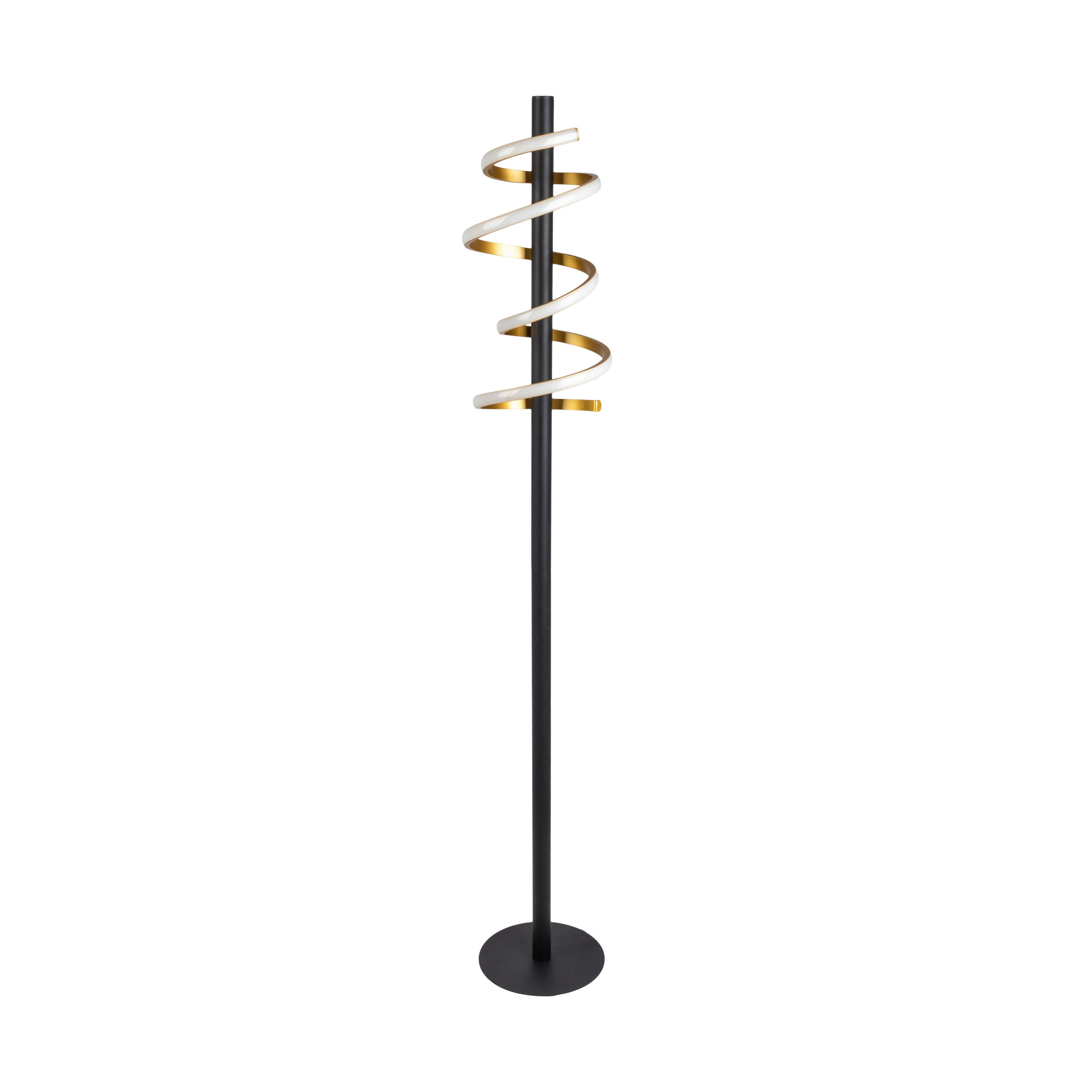 LED-STEHLEUCHTE 22/140 cm    - Goldfarben/Schwarz, Design, Kunststoff/Metall (22/140cm) - Näve