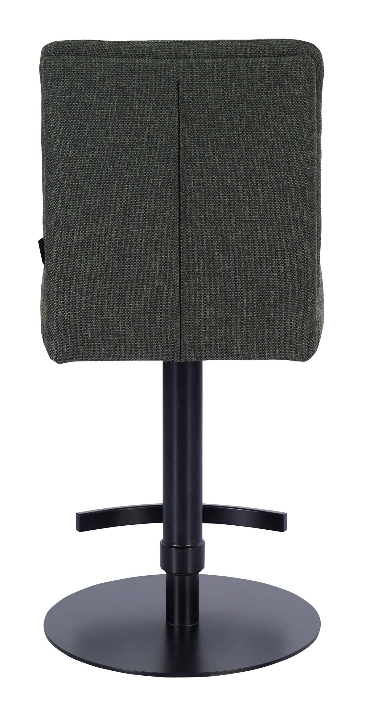 BARSKI STOL, zelena  - barve nerjavečega jekla/zelena, Design, kovina/tekstil (42/90-115/57cm) - Novel
