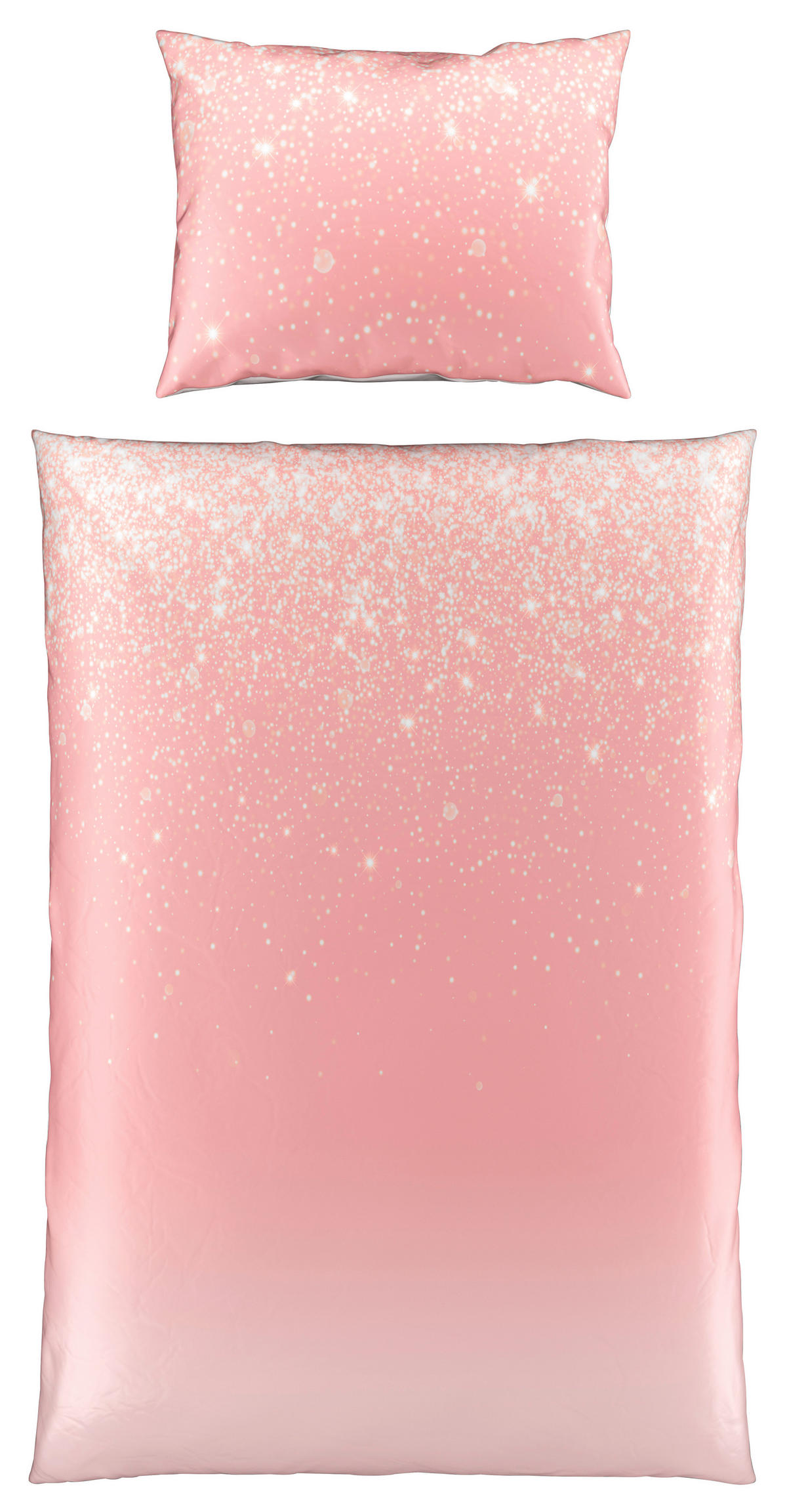 OBOJESTRANSKA POSTELJNINA 140/220 cm saten roza  - roza, Basics, tekstil (140/220cm) - Esposa