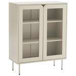 VITRINE  in Seidengrau  - Seidengrau, Design, Glas/Holzwerkstoff (80/103/35cm) - Xora