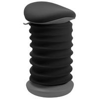 BÜROHOCKER Grau, Schwarz  - Schwarz/Grau, Design, Kunststoff/Textil (37,5/53-64/36cm) - Topstar