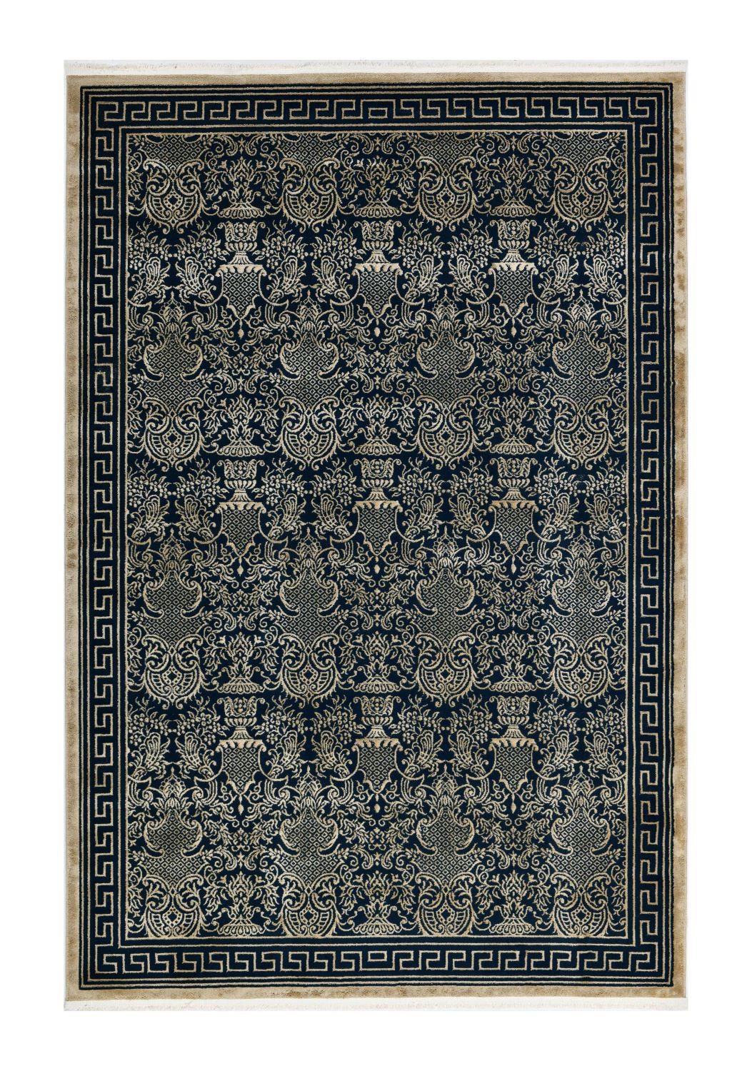 XXXL TKANÝ KOBEREC, čierna, zlatá