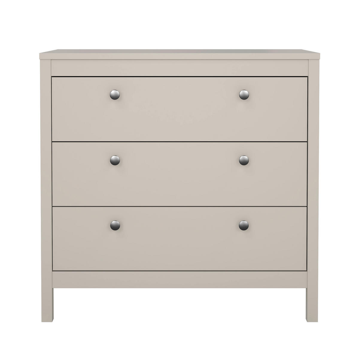 KOMMODE  in 82,3/79,7/38,4 cm  - Kaschmir/Silberfarben, MODERN, Holz/Metall (82,3/79,7/38,4cm) - MID.YOU