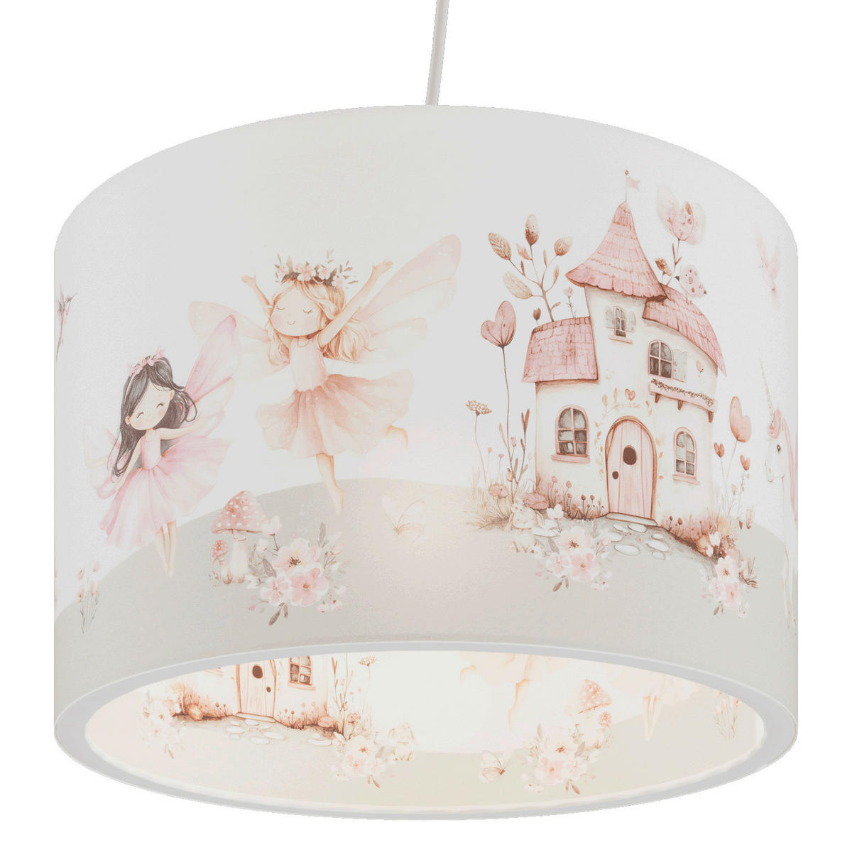 KINDERHÄNGELEUCHTE Feenwelt  - Weiß, Basics, Kunststoff (35/35/20cm)