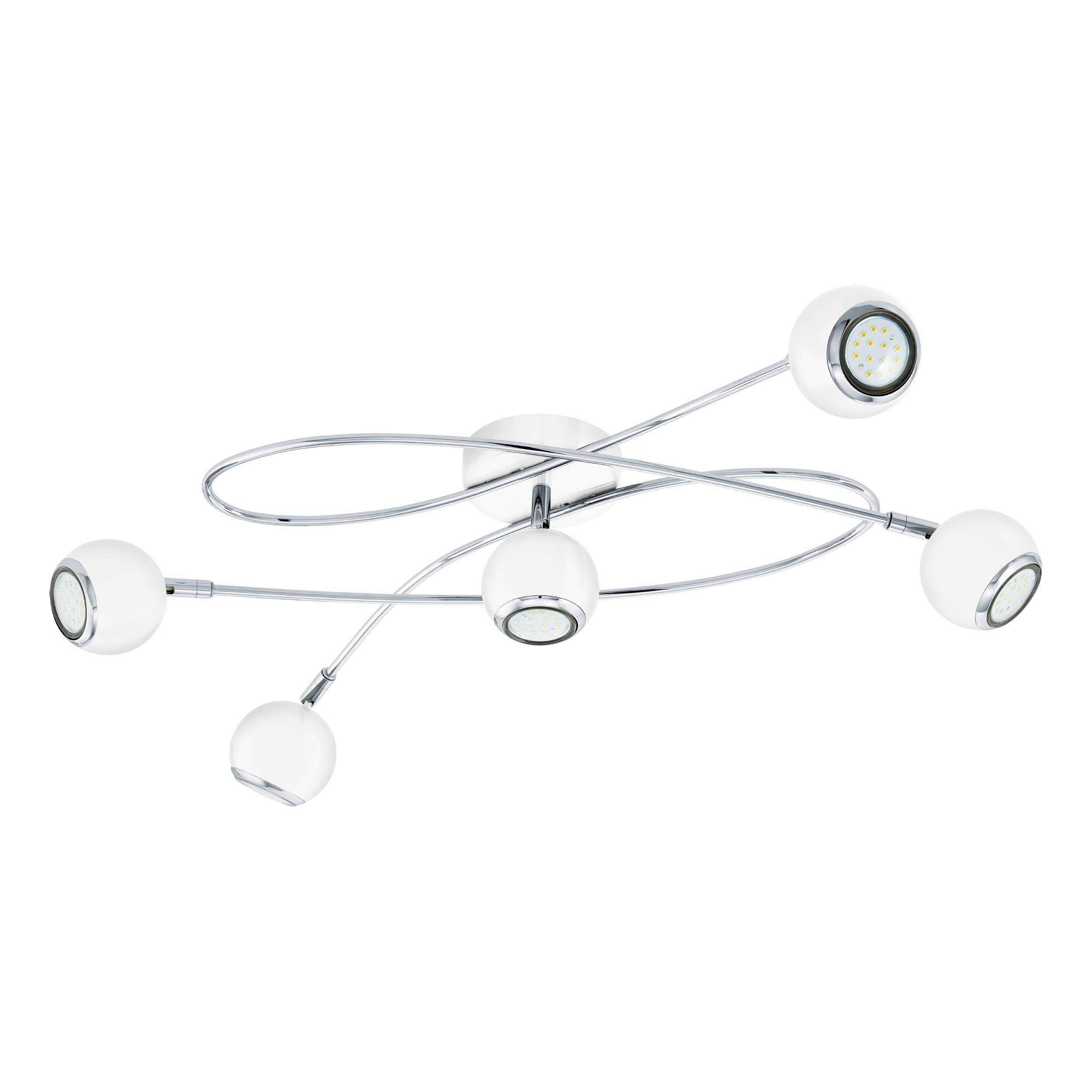 TAKLAMPA Locanda 2,8 W 66/70 cm  - vit/kromfärg, Klassisk, metall (66/70cm) - Eglo