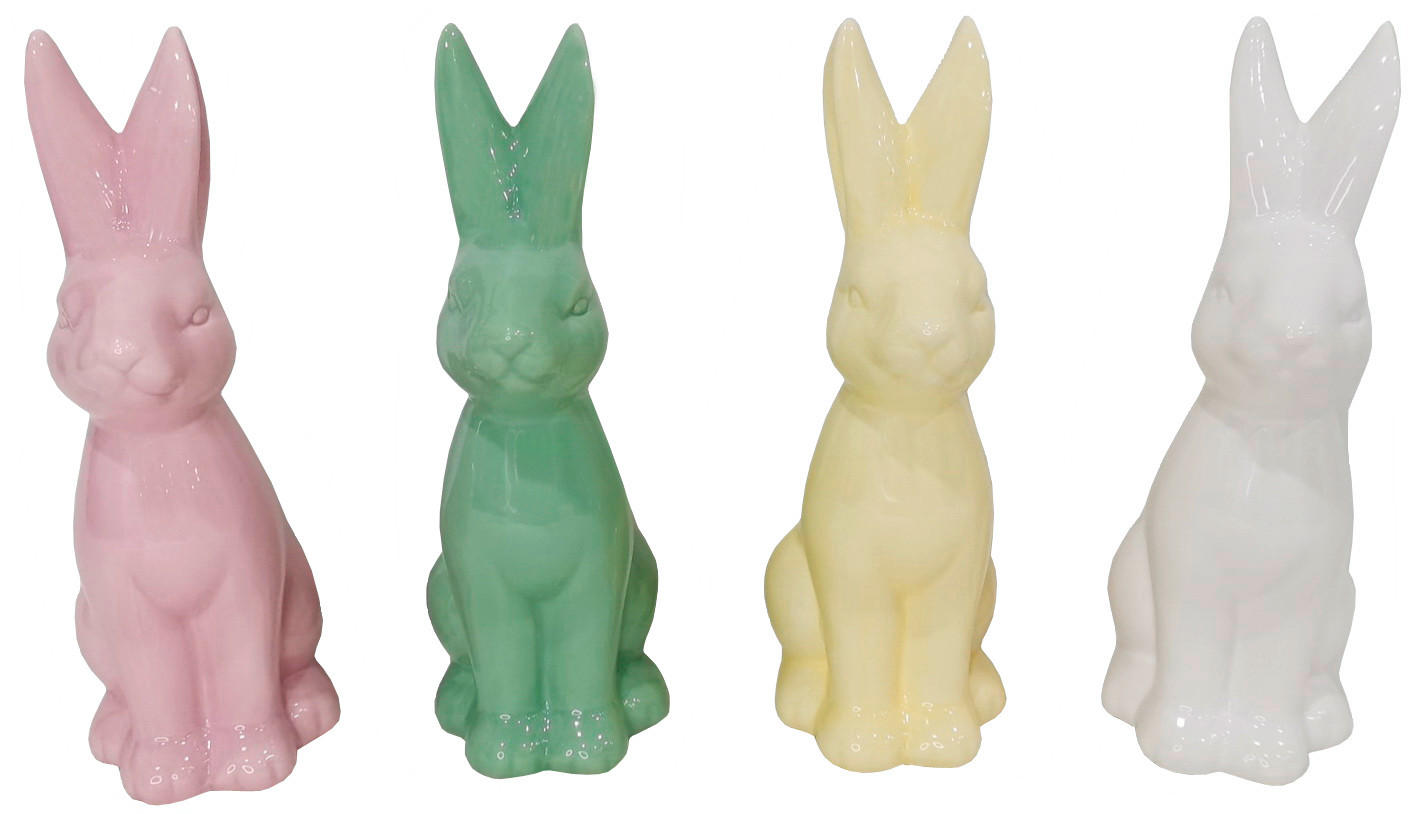 DEKOHASE - Pink/Gelb, LIFESTYLE, Keramik (8,5/18,2/6,3cm)