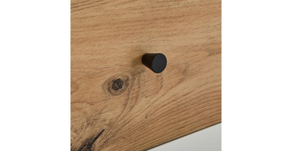 SIDEBOARD  120/80/40 cm 4 Schublade(n)  - Eichefarben/Schwarz, Design, Holzwerkstoff/Metall (120/80/40cm) - Carryhome